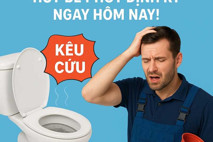 Đừng để bồn cầu “kêu cứu” – Hút bể phốt định kỳ ngay hôm nay!