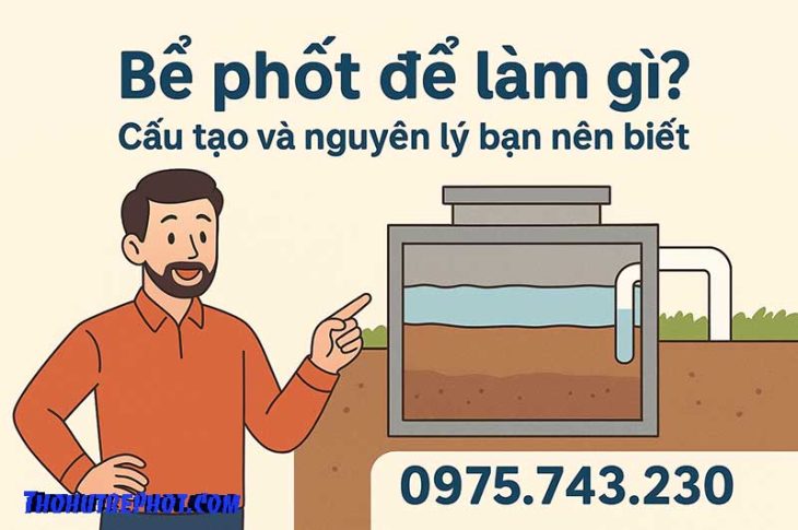 Bể phốt để làm gì? Cấu tạo và nguyên lý bạn nên biết
