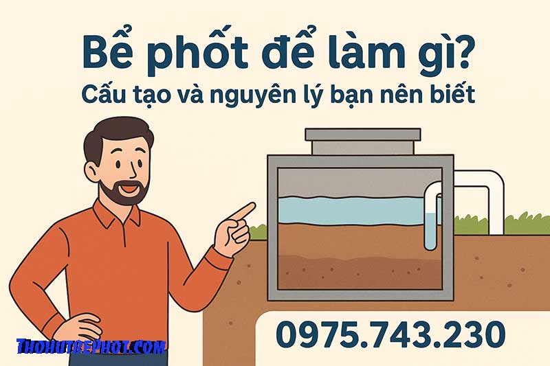 Bể phốt để làm gì? Cấu tạo và nguyên lý bạn nên biết